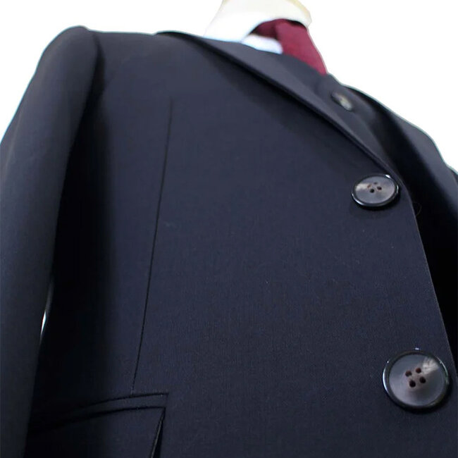 Traje sastre hombre | Traje 3 piezas | Negro | Lana estambre | Colección verano