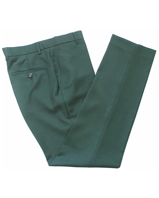 Traje sastre hombre | Traje 3 piezas | Verde oscuro | Lana estambre | Ligero y transpirable