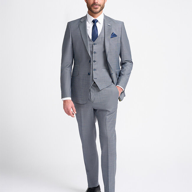 Cavani Mayfair PT | Costume homme | costume 3 pièces | Gris/Bleu | Thomas Shelby