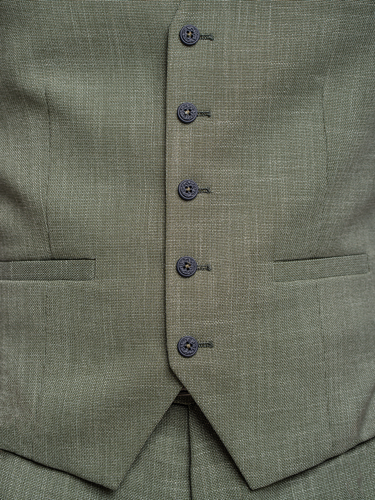 Cavani Limehouse Sage | Traje para hombre | Traje de 3 piezas | Salvia verde | Aberama Gold