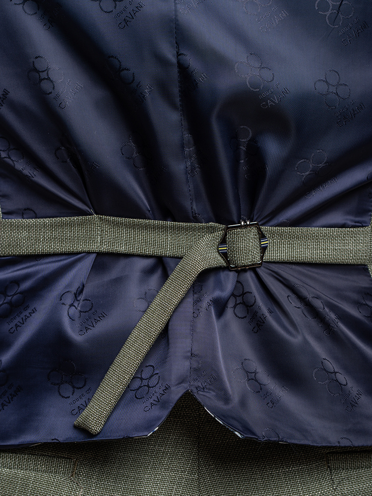 Cavani Limehouse Sage | Costume homme | costume 3 pièces | Salie verte | Aberama Gold