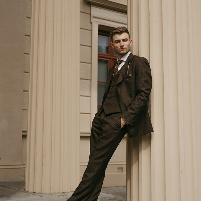 Cavani Graves Brown | Traje de 3 piezas | Marrón | Thomas Shelby | Peaky Blinders
