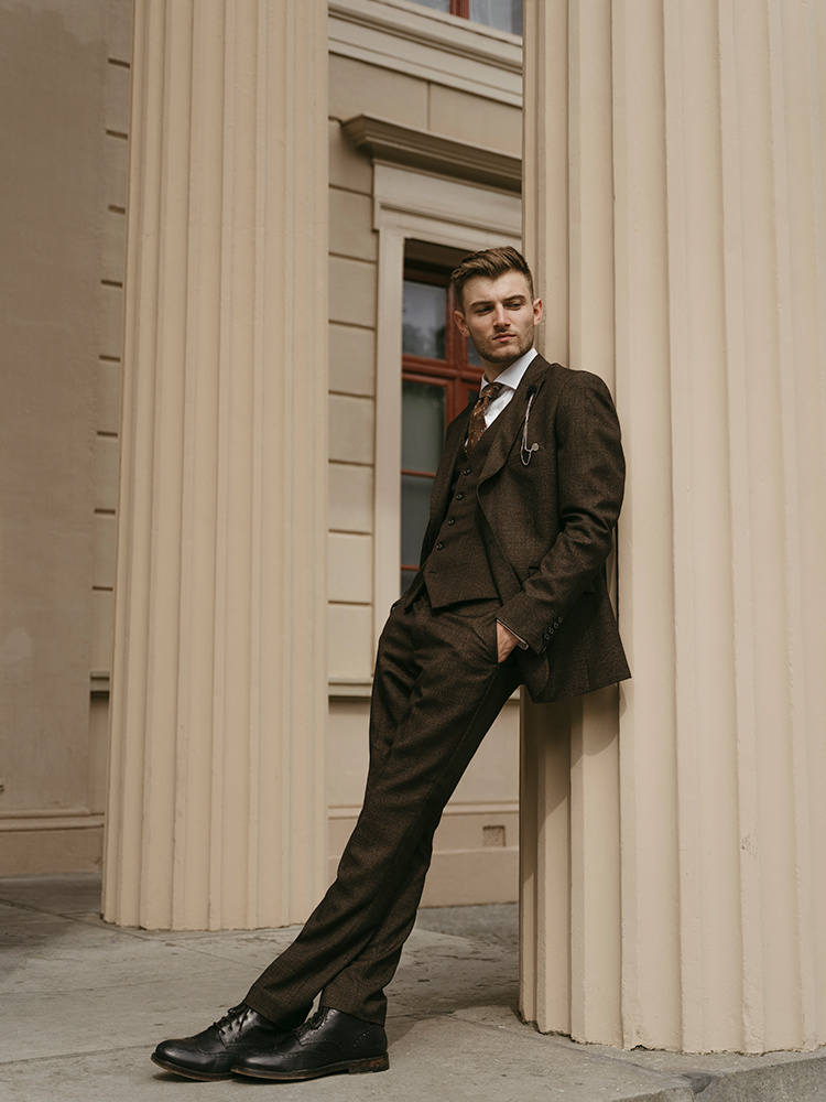 Cavani Caridi Brown | Traje de 3 piezas | Marrón | Thomas Shelby | Peaky Blinders