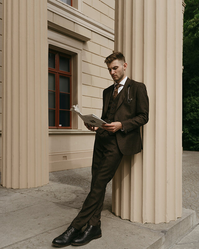 Cavani Caridi Brown | costume 3 pièces | Marron | Thomas Shelby | Peaky Blinders