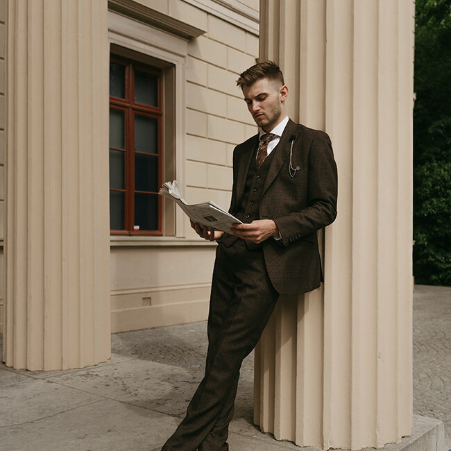 Cavani Graves Brown | costume 3 pièces | Marron | Thomas Shelby | Peaky Blinders