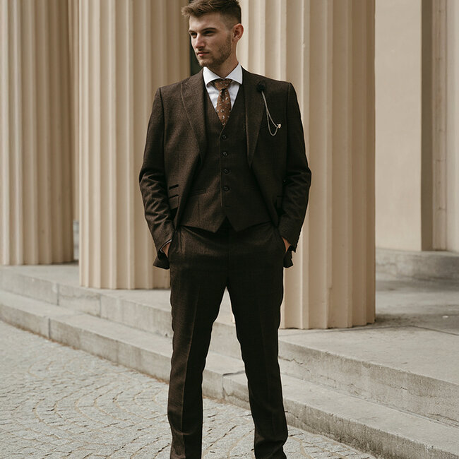 Cavani Graves Brown | costume 3 pièces | Marron | Thomas Shelby | Peaky Blinders