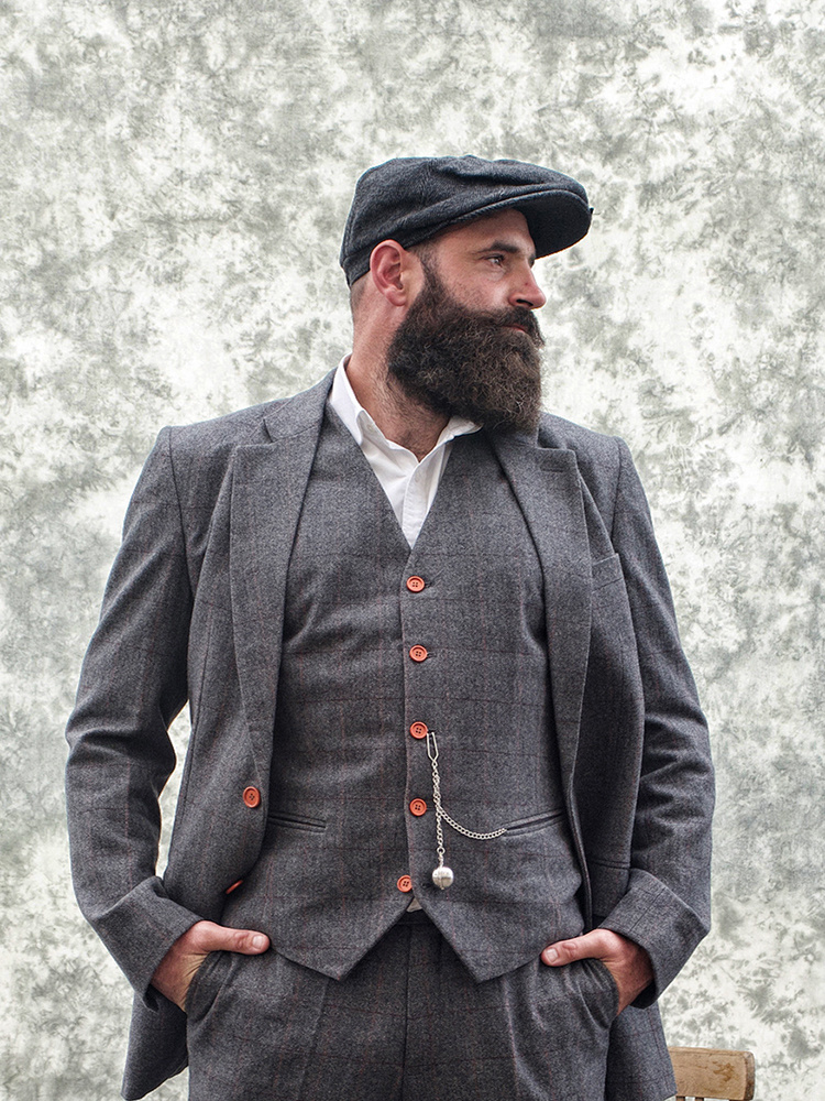 Costume pièces en tweed style Peaky Blinders Shelby Brothers