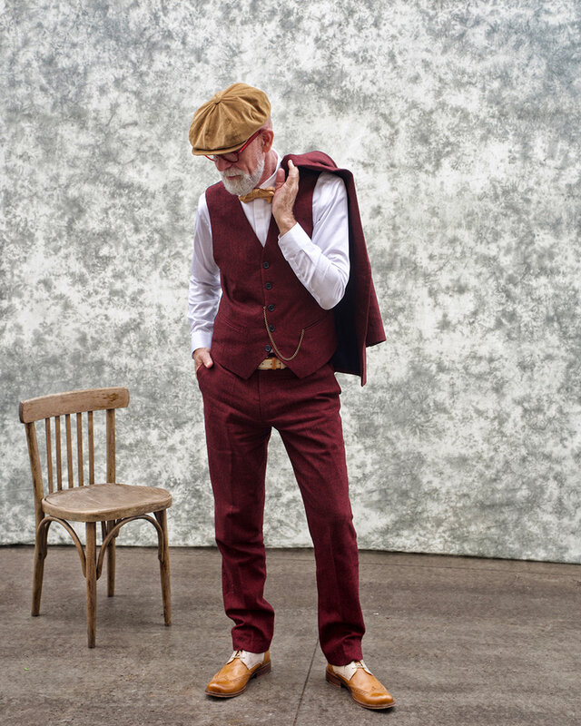 Maatpak voor heren | 3-delig pak | rood Barleycorn | Scudboat | Peaky Blinders