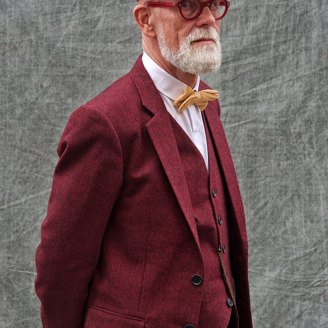 Costume sur mesure pour homme | costume 3 pièces | barleycorn rouge | Scudboat | Peaky Blinders