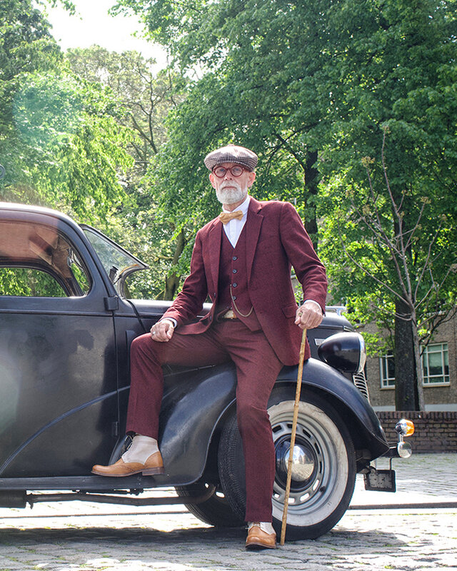 Men's tailored suit | 3-piece suit | red barleycorn | Scudboat | Peaky Blinders