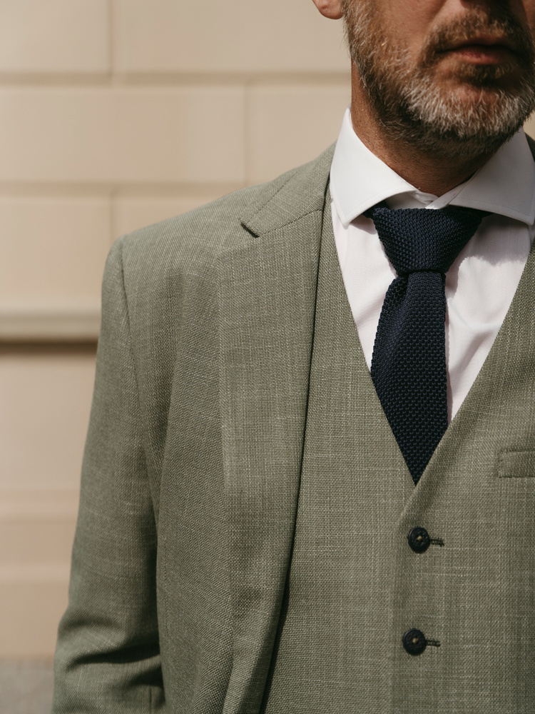 Cavani Limehouse Sage | Traje para hombre | Traje de 3 piezas | Salvia verde | Aberama Gold