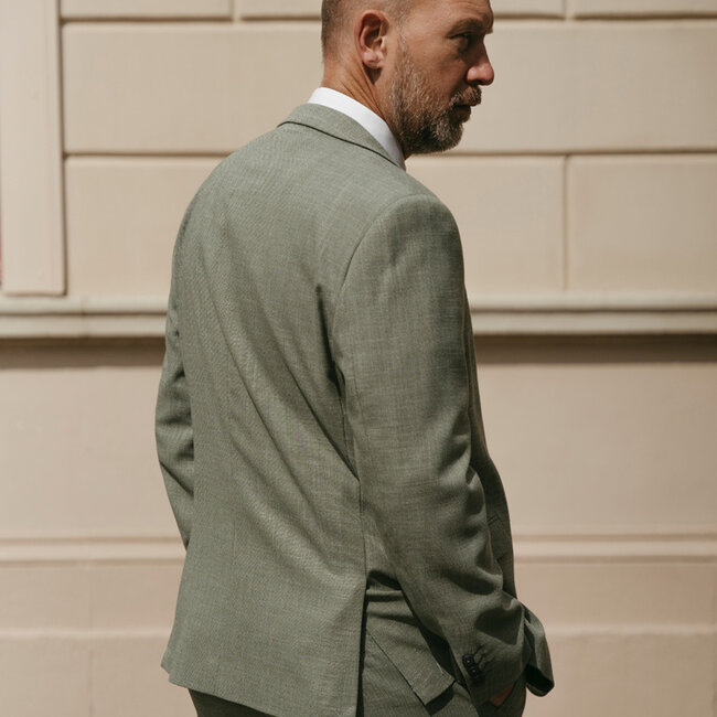 Cavani Limehouse Sage | Traje para hombre | Traje de 3 piezas | Salvia verde | Aberama Gold