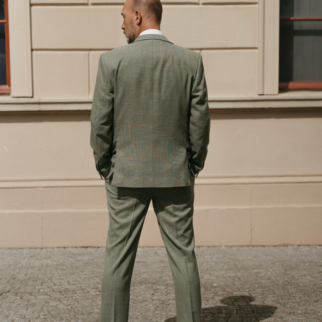 Cavani Limehouse Sage | Traje para hombre | Traje de 3 piezas | Salvia verde | Aberama Gold