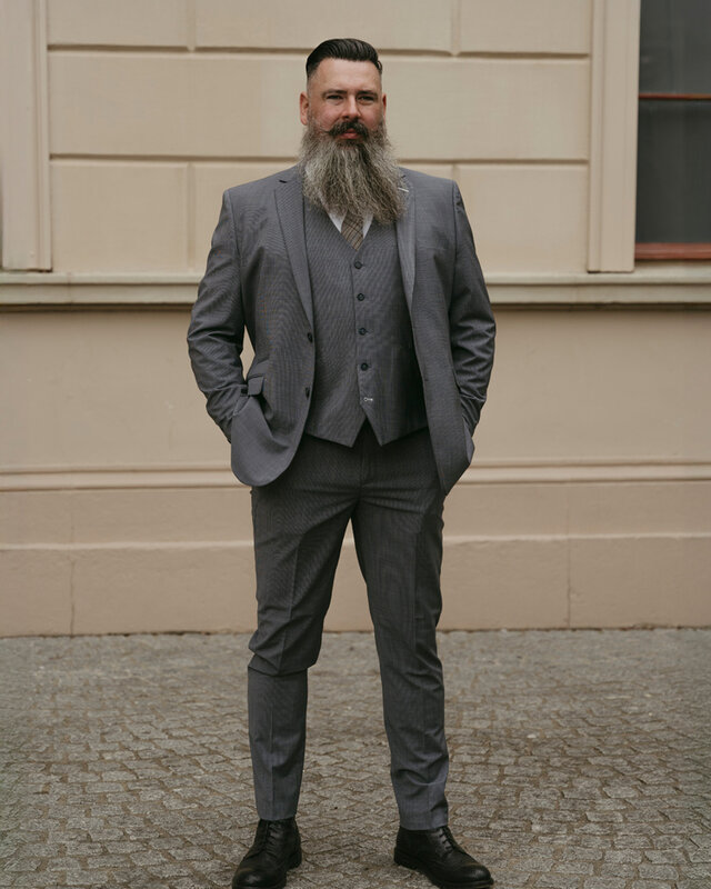 Cavani Mayfair PT | Heren pak | 3-delig | Grijs/Blauw | Thomas Shelby