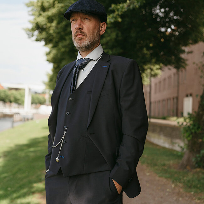 Cavani Mayfair Midnight | Costume homme | costume 3 pièces | Bleu nuit | Thomas Shelby