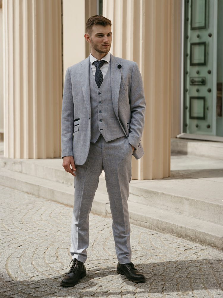 Cavani Graves Sky Blue | costume 3 pièces | Bleu ciel | Johnny Dogs | Peaky Blinders