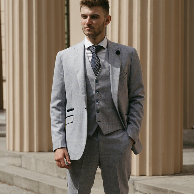 Cavani Graves Sky Blue | Traje de 3 piezas | Azul cielo | Johnny Dogs | Peaky Blinders