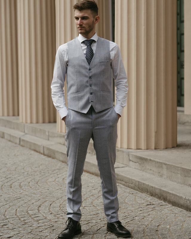 Cavani Caridi Sky Blue | 3-piece suit | Sky Blue | Prince-of-Wales | Peaky Blinders