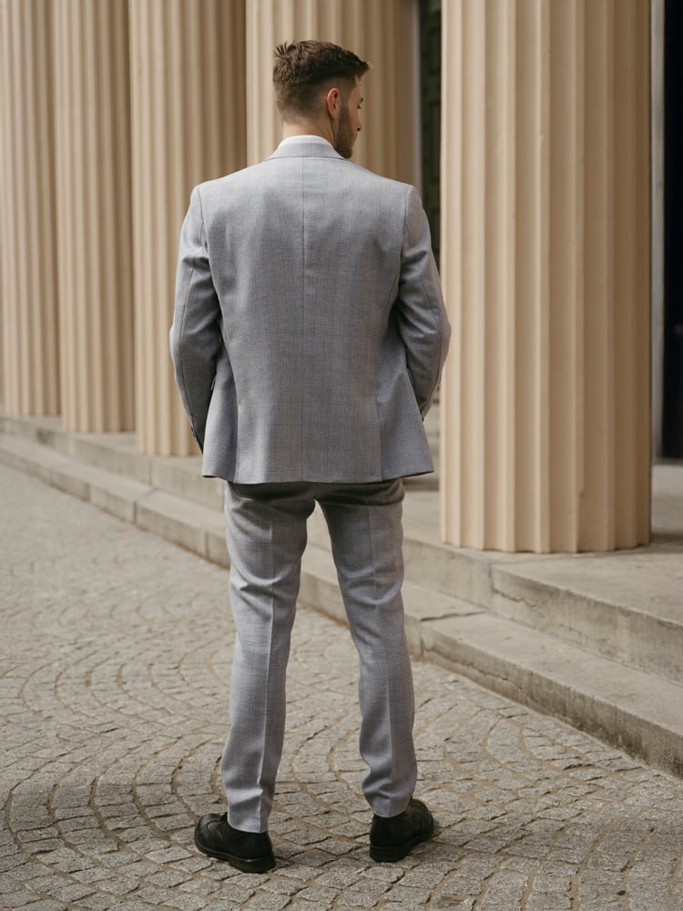 Cavani Caridi Sky Blue | 3-piece suit | Sky Blue | Prince-of-Wales | Peaky Blinders