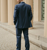 Costume sur mesure pour homme | Costume 3 pièces | Bleu Marine | Laine peignée | Léger et respirant