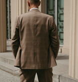 Traje sastre hombre | Traje 3 piezas | Marrón claro | Lana estambre | Ligero y transpirable