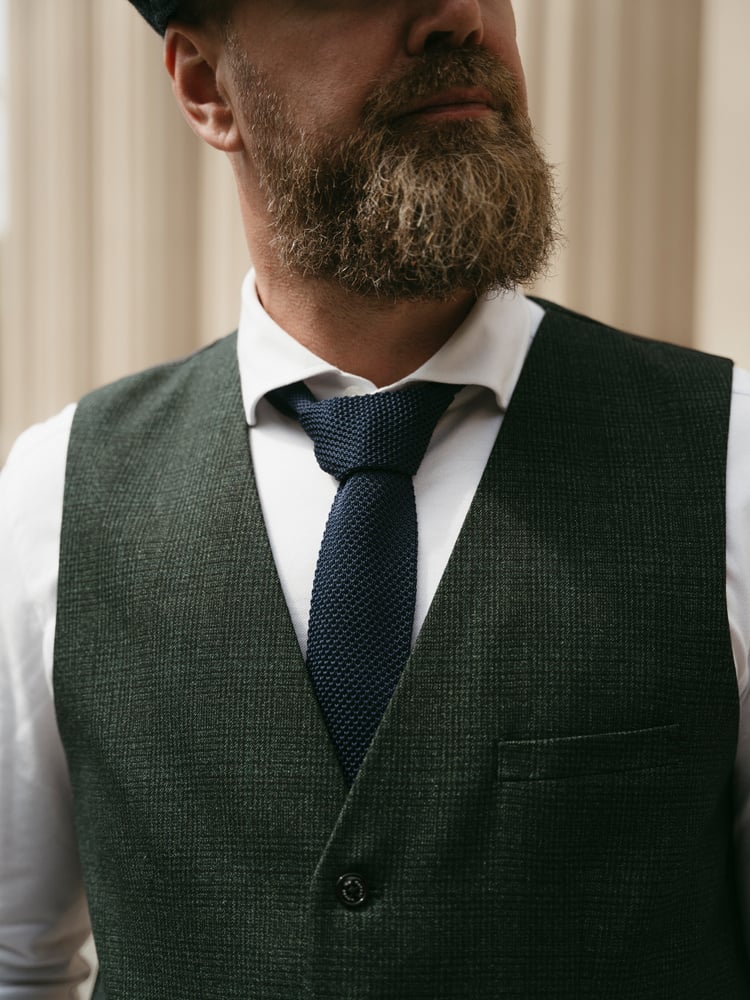 Cavani Caridi Green | 3-teiliger Anzug | Grün | Prince-of-Wales | Peaky Blinders