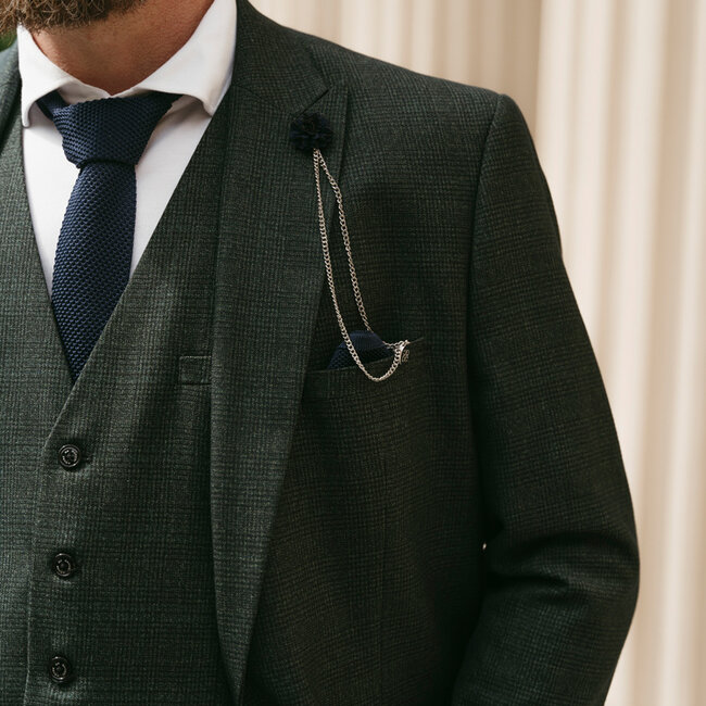 Cavani Graves Green | Traje de 3 piezas | Verde | Prince-of-Wales | Peaky Blinders
