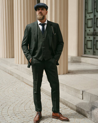 Cavani Graves Green | costume 3 pièces | Vert | Prince-of-Wales | Peaky Blinders