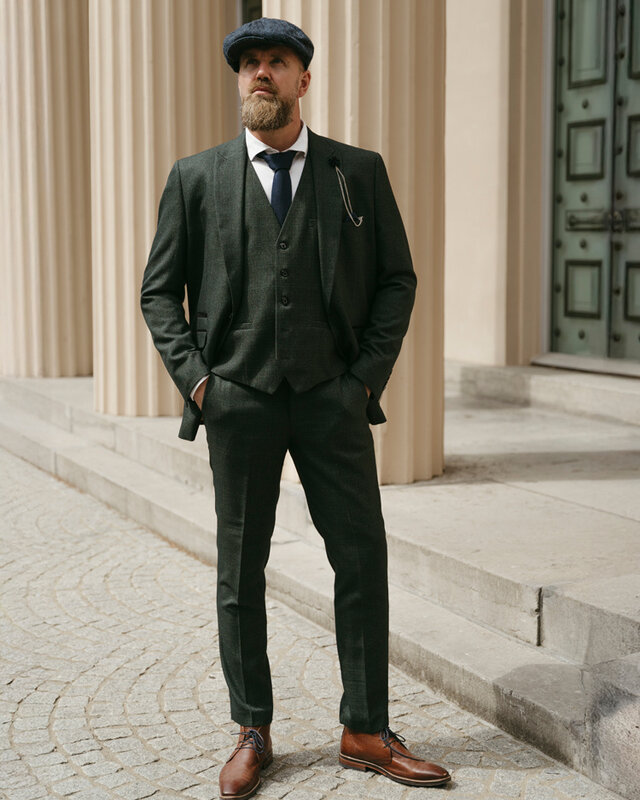 Cavani Graves Green | 3-piece suit | Green | Prince-of-Wales | Peaky Blinders