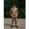 Men's tailored suit | 3-piece suit | Classic Khaki | worsted wool | Lightweight & breathable