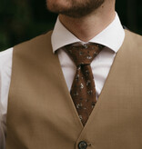 Men's tailored suit | 3-piece suit | Classic Khaki | worsted wool | Lightweight & breathable