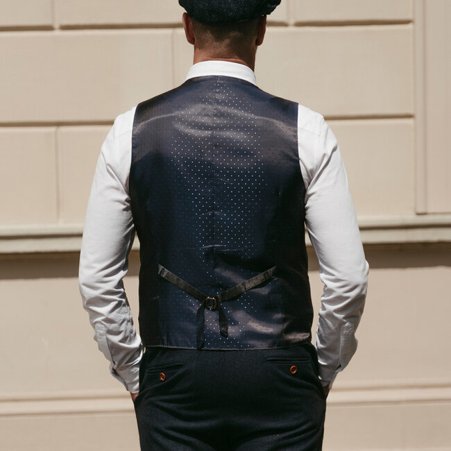 Maatpak voor heren | 3-delig pak | marineblauw Barleycorn | Finn Shelby | Peaky Blinders