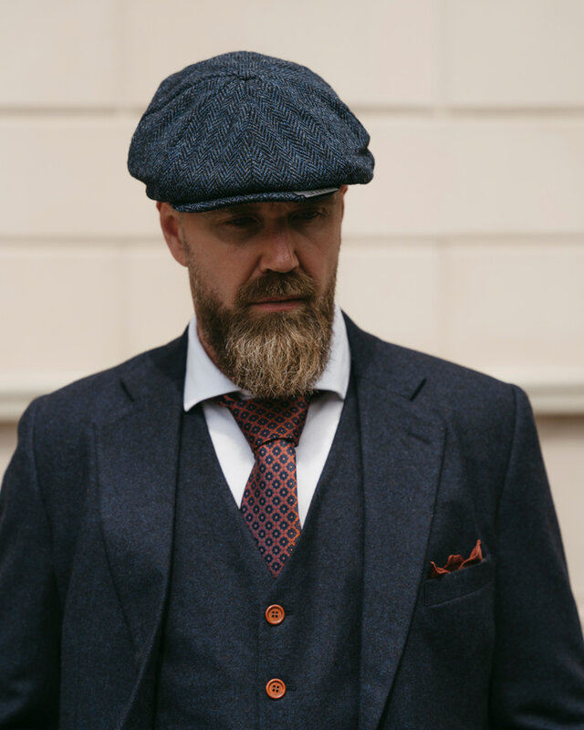 Maatpak voor heren | 3-delig pak | marineblauw Barleycorn | Finn Shelby | Peaky Blinders