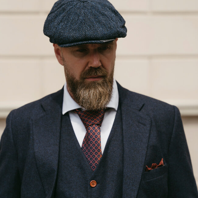 Maatpak voor heren | 3-delig pak | marineblauw Barleycorn | Finn Shelby | Peaky Blinders