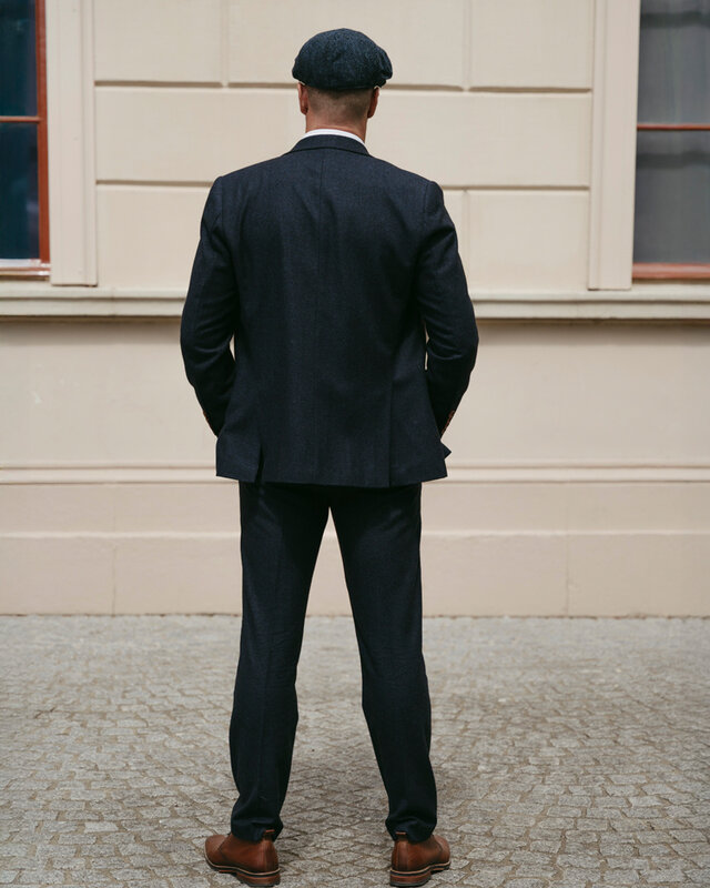 Maatpak voor heren | 3-delig pak | marineblauw Barleycorn | Finn Shelby | Peaky Blinders