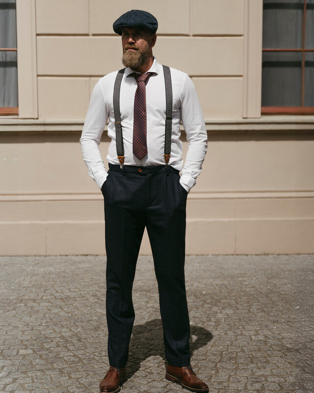 Maatpak voor heren | 3-delig pak | marineblauw Barleycorn | Finn Shelby | Peaky Blinders