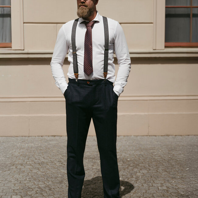 Maatpak voor heren | 3-delig pak | marineblauw Barleycorn | Finn Shelby | Peaky Blinders