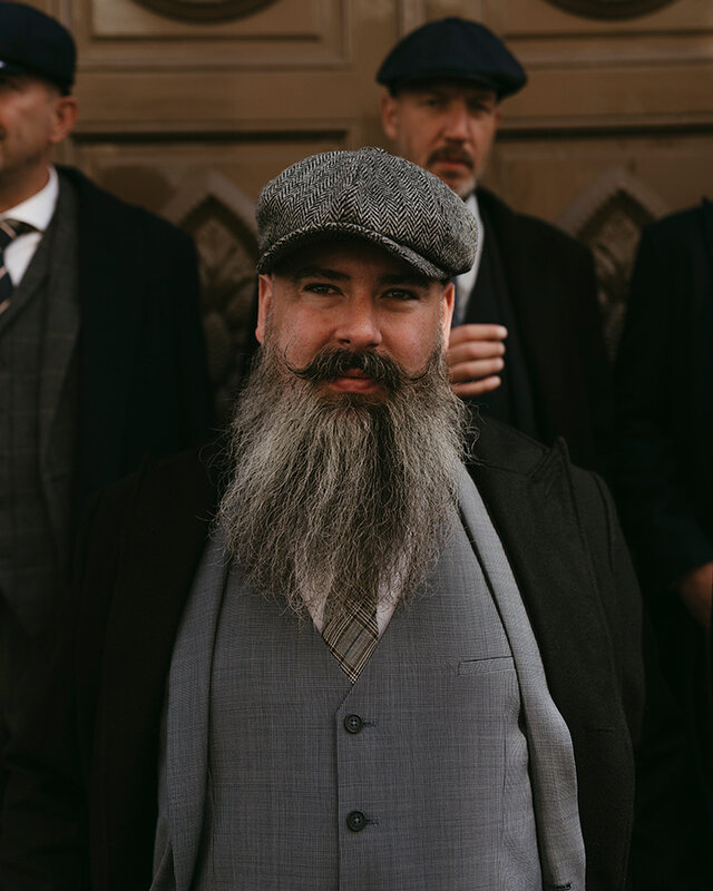 Cavani Mayfair PT | Costume homme | costume 3 pièces | Gris/Bleu | Thomas Shelby