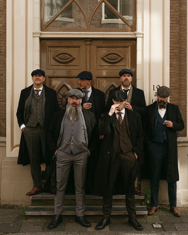 Cavani Mayfair PT | Heren pak | 3-delig | Grijs/Blauw | Thomas Shelby