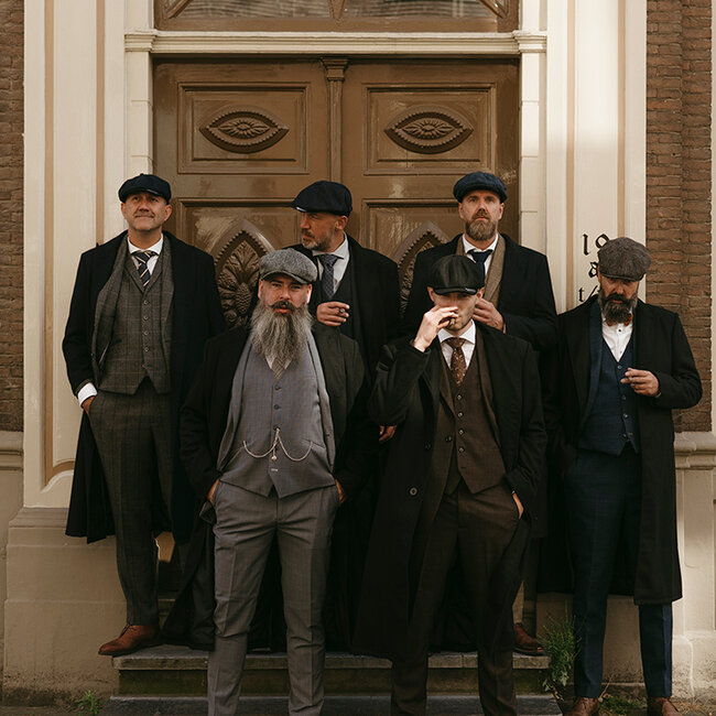 Cavani Mayfair PT | Costume homme | costume 3 pièces | Gris/Bleu | Thomas Shelby
