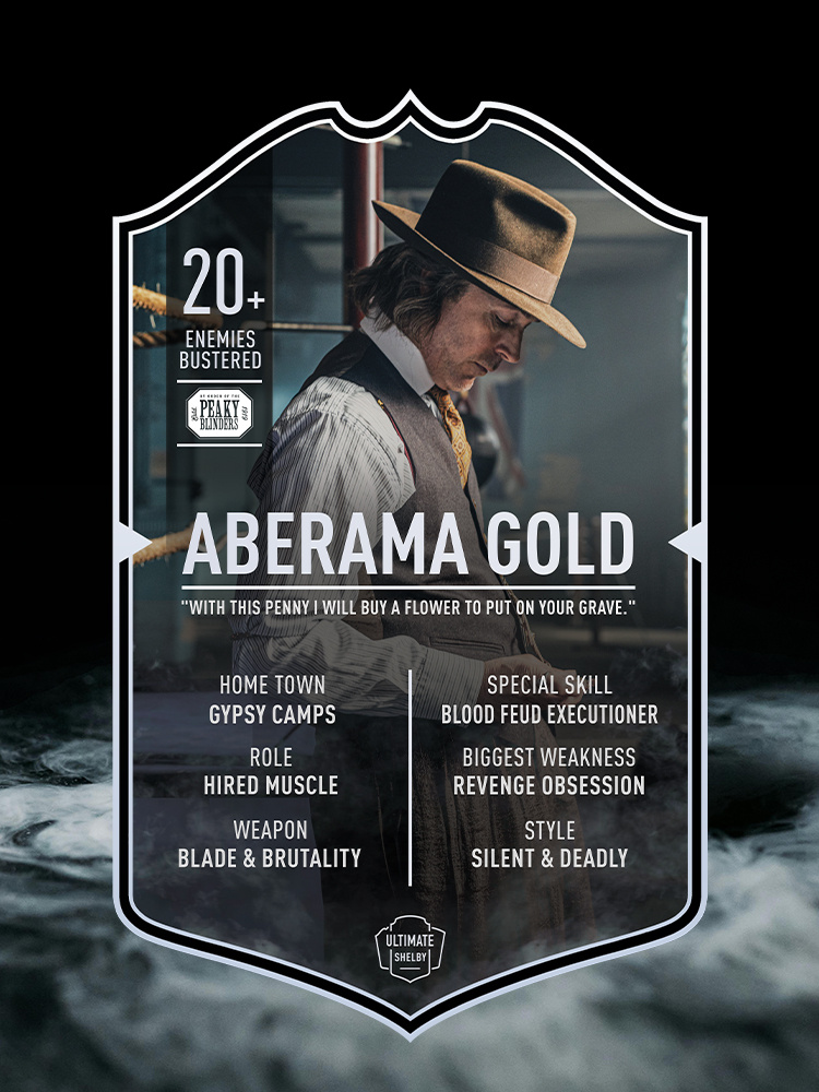 Aberama Gold | Ultimate Card | Plexiglas Bord | Peaky Blinders