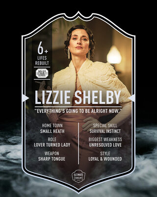 Lizzie Shelby | Ultimate Card | Plexiglas Board | Peaky Blinders