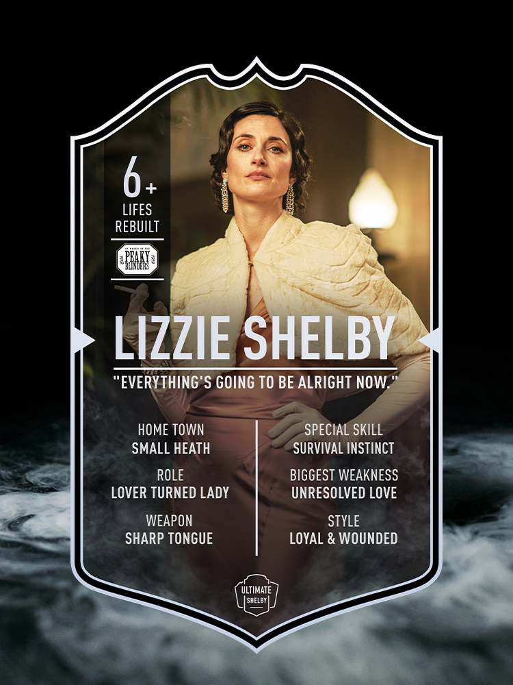 Lizzie Shelby | Ultimate Card | Plexiglas Board | Peaky Blinders