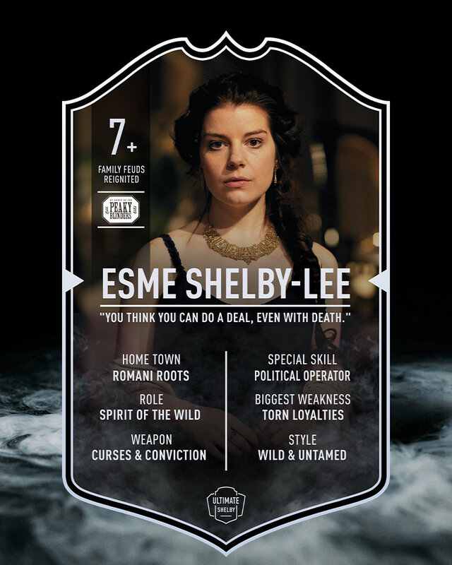 Esme Shelby | Ultimative Karte | Plexiglasplatte | Peaky Blinders