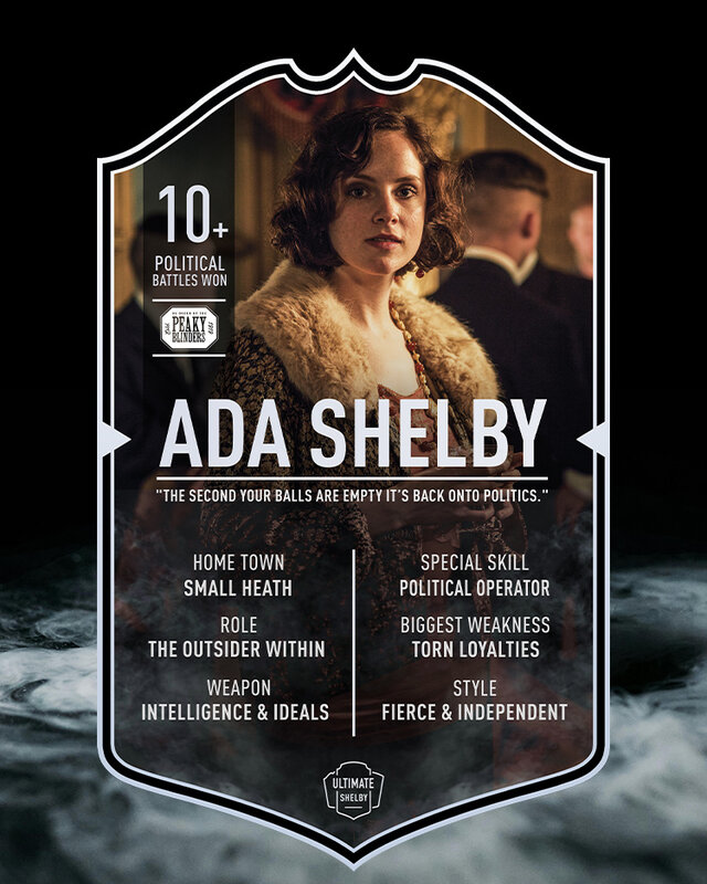 Ada Shelby | Ultimate Card | Plexiglas Bord | Peaky Blinders