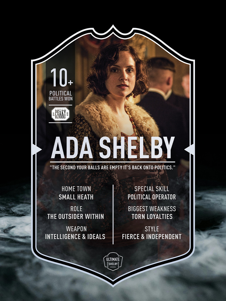 Ada Shelby | Ultimate Card | Plexiglas Bord | Peaky Blinders | Peaky Blinders