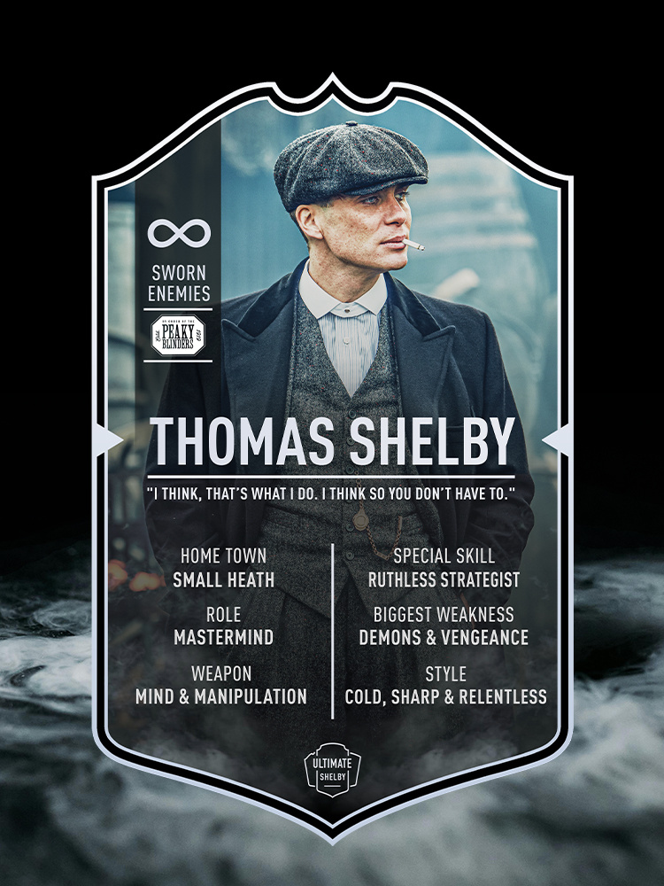 Thomas Shelby | Ultimate Card | Feuille Acrylique | Peaky Blinders