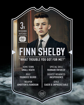 Finn Shelby | Ultimate Card | Plexiglas Board | Peaky Blinders