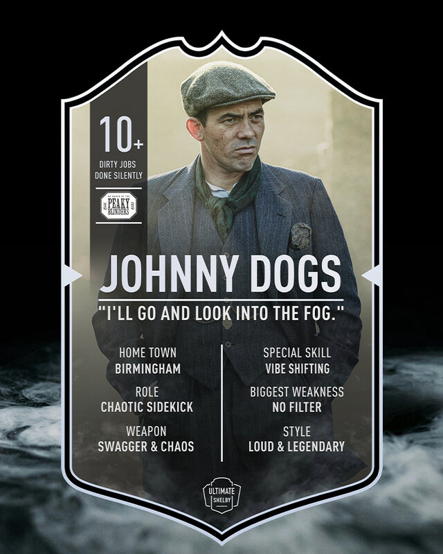 Johnny Dogs | Ultimate Card | Plexiglas Bord | Peaky Blinders