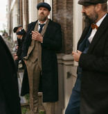 Cavani Herren Anzug | 3-teiliger Anzug | Brauner Overcheck | Arthur Shelby | Peaky Blinders